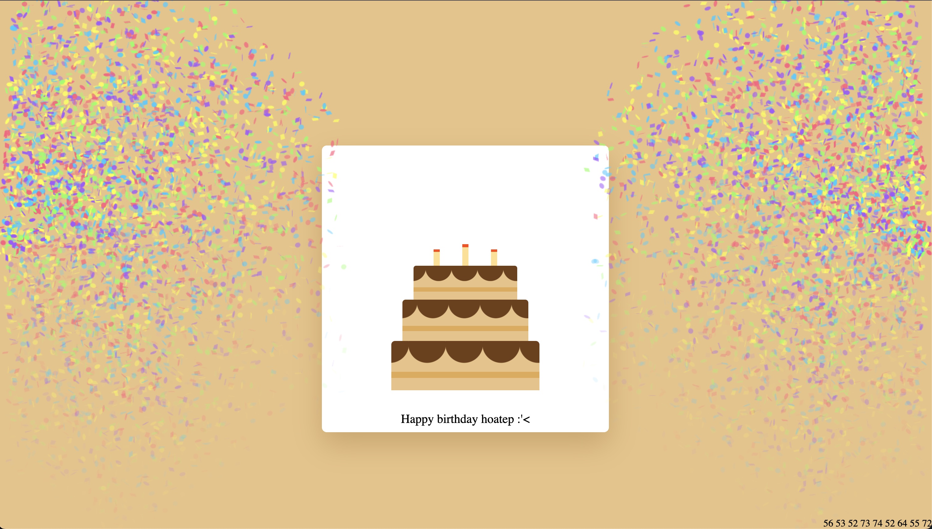 Birthday Cake Web App - Interactive Birthday Greeting